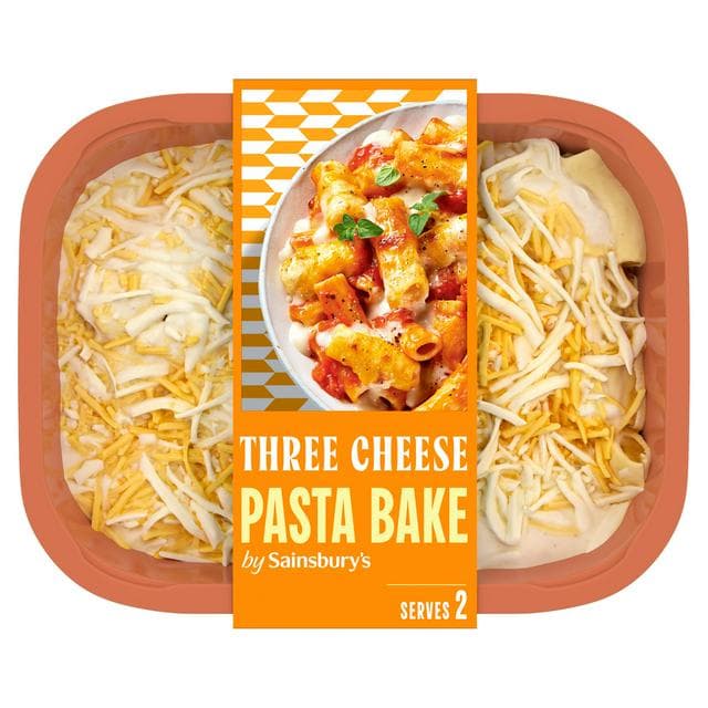 Sainsbury's Three Cheese Pasta Bake Ready Meal For 2 750g - gallery image 1