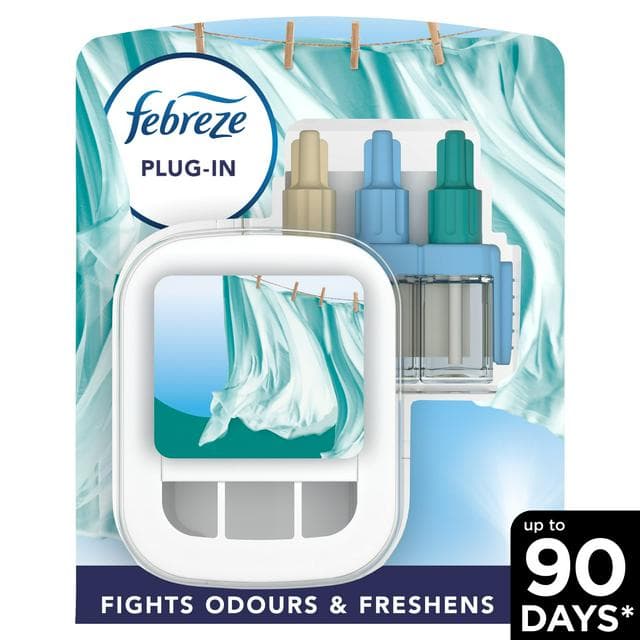 Febreze 3Volution Fresh Linen Smart Programming Air Freshener Plug In Starter Kit 20ml - gallery image 1