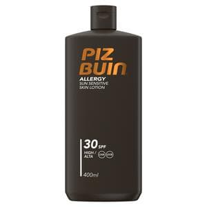 Piz Buin 400ml Allergy Sensitive Skin SPF 30 Sun Cream Moisturiser