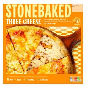 Sainsbury's Stonebaked Three Cheese 265g