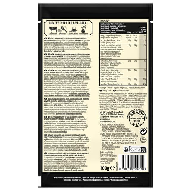 Jack Links Beef Jerky Original 100g Cli - gallery image 2