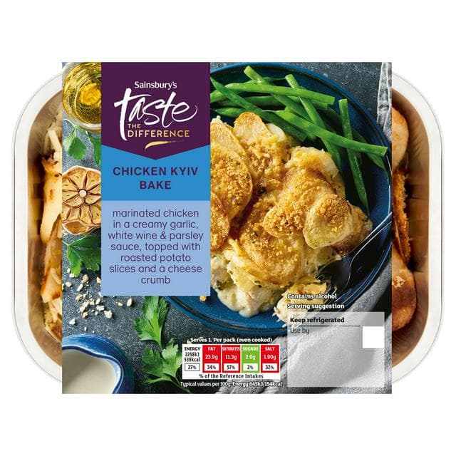 Sainsbury's Chicken Kyiv Bake, Taste the Difference 400g (Serves 1) - gallery image 1