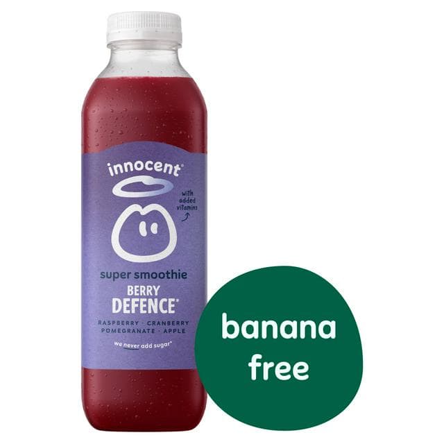 Innocent Berry Defence Super Smoothie, Raspberry Cranberry & Apple with Vitamins 750ml - gallery image 1