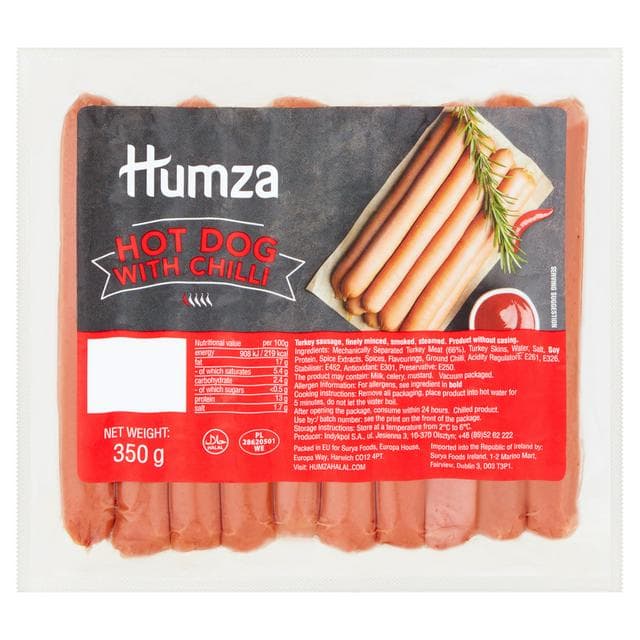 Humza Hot Dog with Chilli 350g - gallery image 1
