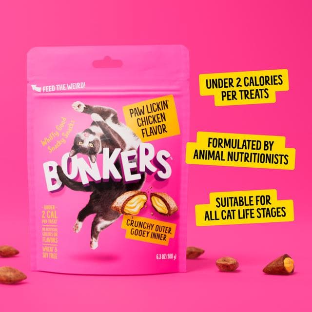Bonkers Paw Lickin Chicken Flavour Cat Treats 180g - gallery image 6