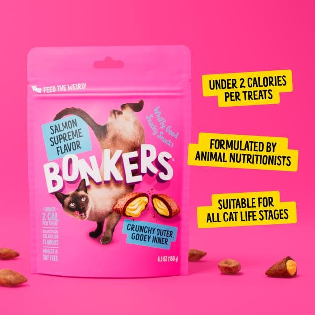 Bonkers Salmon Supreme Flavour Cat Treats 60g - gallery image 6