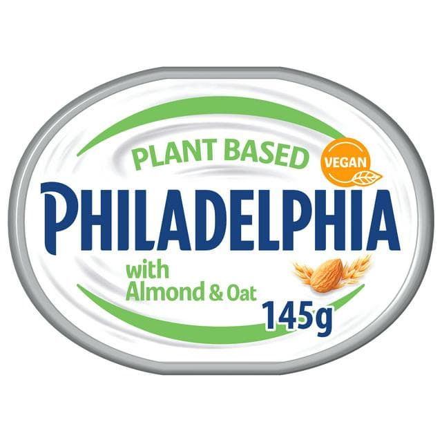 Philadelphia Vegan Almond & Oat Soft Cream Cheese Alternative 145g - gallery image 1