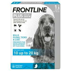 Frontline Plus Spot On Dog M 10 up to 20kg
