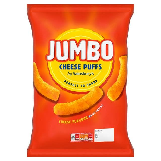 Sainsbury's Giant Cheese Puffs 125g - gallery image 1