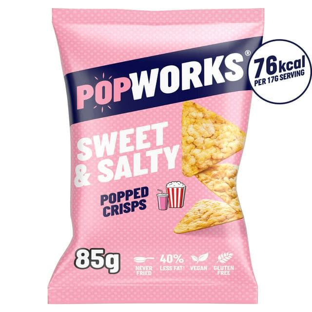 Popworks Sweet & Salty Sharing Popped Crisps 85g - gallery image 1