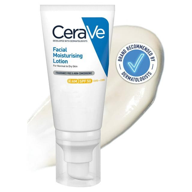 CeraVe Facial Moisturising Lotion AM SPF 50 52ml - gallery image 1
