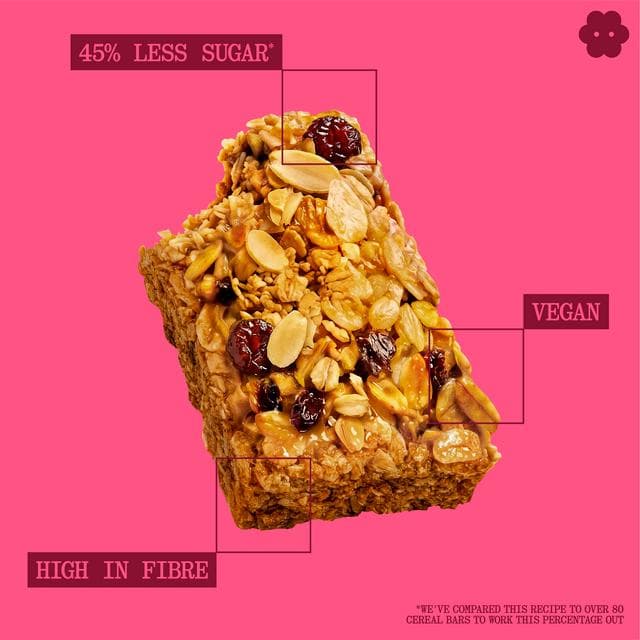Graze Cherry Bakewell Fibre Flapjack 53g - gallery image 2