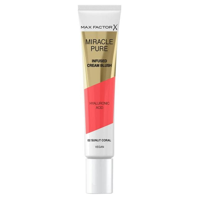 Max Factor Miracle Pure 02 Sunlit Coral Moisturising Cream Blush - gallery image 1