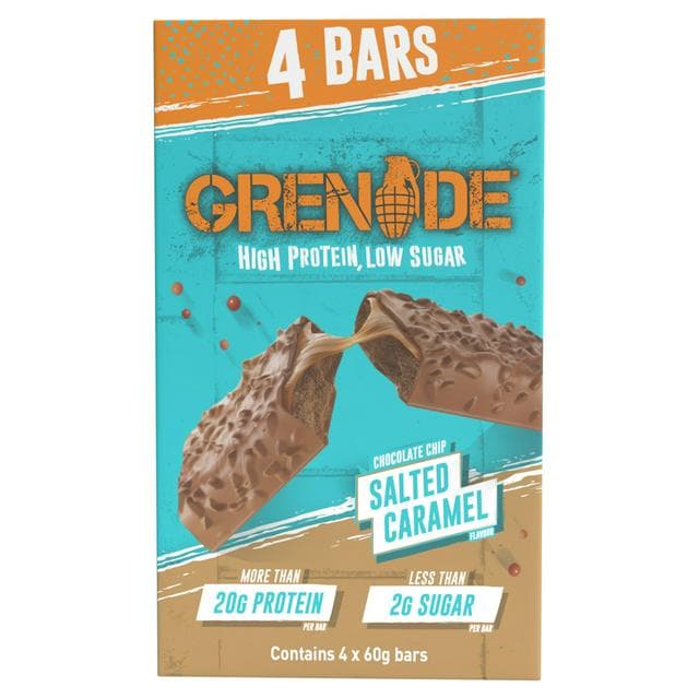 Grenade Chocolate Chip Salted Caramel Flavour 4x60g - gallery image 1