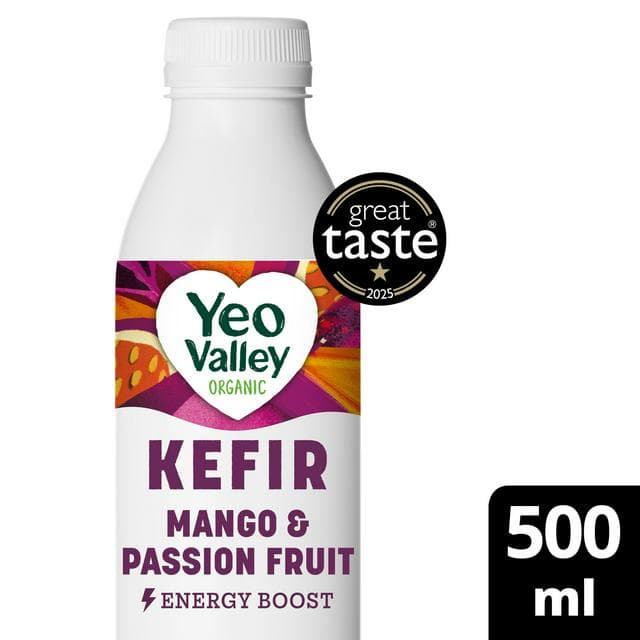 Yeo Valley Organic Kefir Mango & Passion Fruit 500ml - gallery image 1