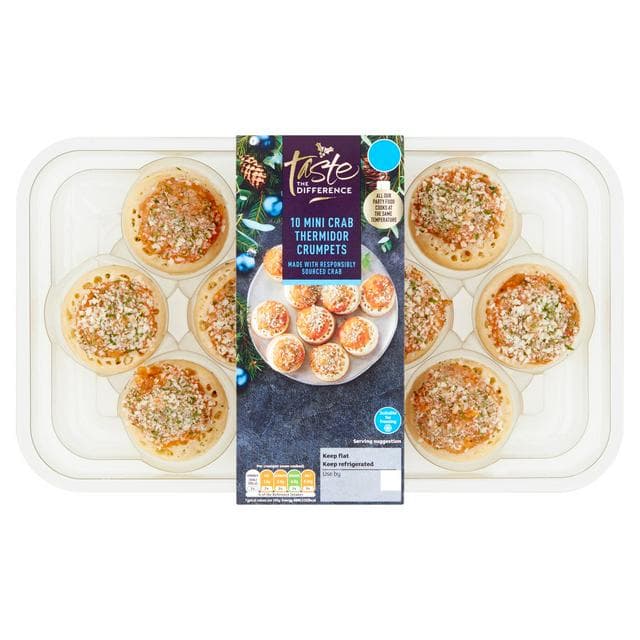 Sainsbury's Crab Thermidor Crumpets, Taste the Difference x10 205g - gallery image 1