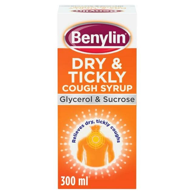 Benylin Dry and Tickly Cough Syrup for Adults & Children 300ml - gallery image 1