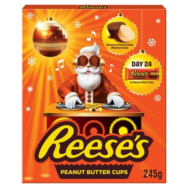 Reese's 245g Peanut Butter Milk & White Miniatures Advent Calendar - gallery image 1