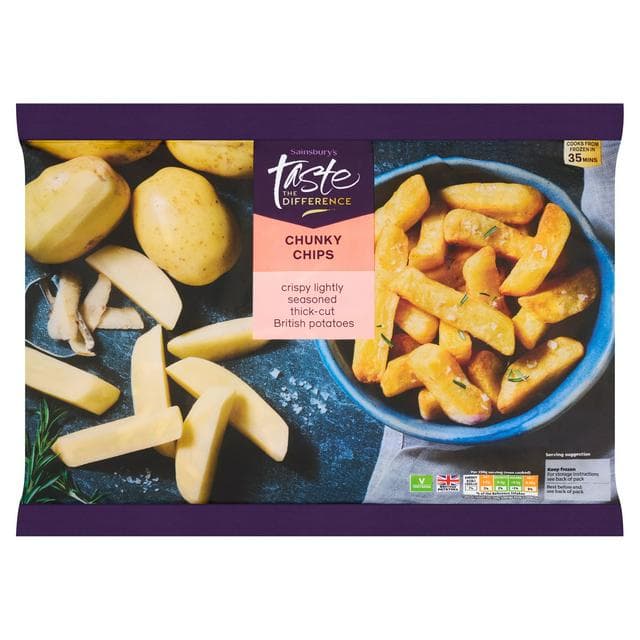 Sainsbury's Chunky Chips, Taste the Difference 1.2kg - gallery image 1