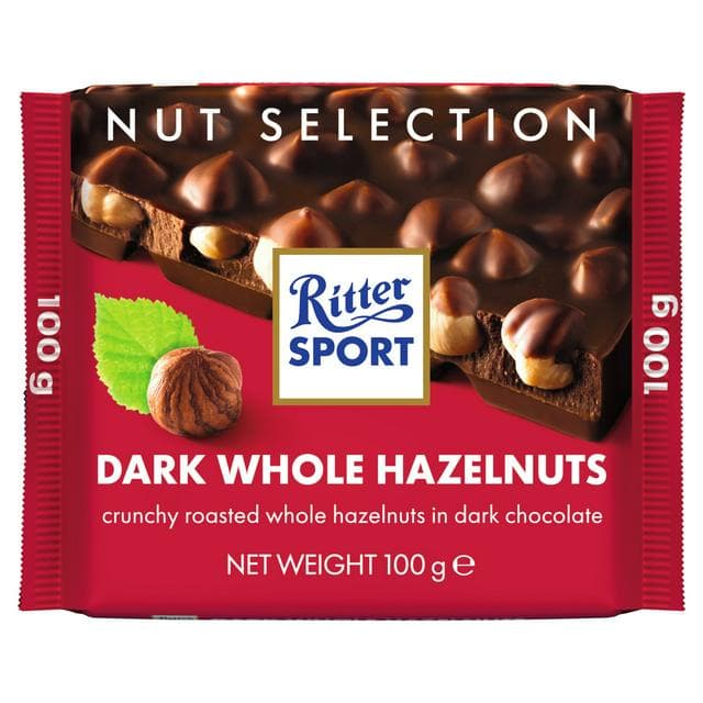 Ritter Sport Nut Selection Dark Whole Hazelnuts 100g - gallery image 1