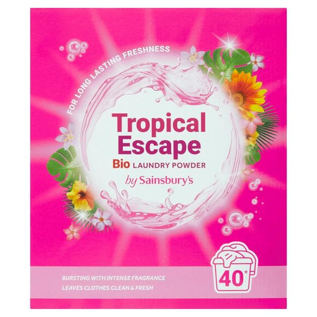 Sainsbury's Laundry Powder Tropical 40 Washes 2kg - gallery image 1
