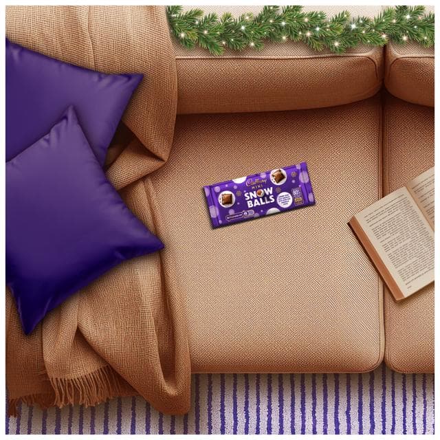 Cadbury Dairy Milk 110g Mini Snowballs Chocolate Bar - gallery image 2