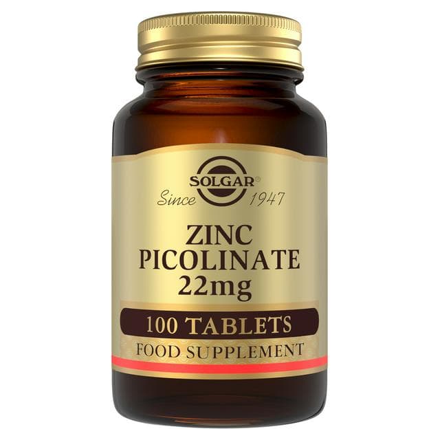 Solgar Zinc Picolinate x100 22mg - gallery image 1