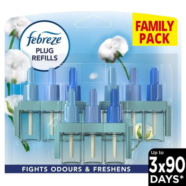 Febreze 3Volution Cotton Fresh Air Freshener Plug In Refill Triple Pack 3x20ml - gallery image 1