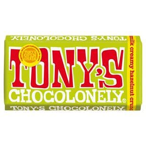 Tony's Chocolonely Fairtrade Milk Creamy Hazelnut Crunch 180g