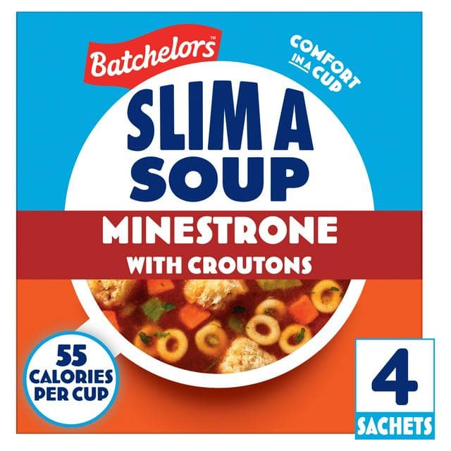 Batchelors Slim a Soup Minestrone with Croutons Sachets x4 61g - gallery image 1