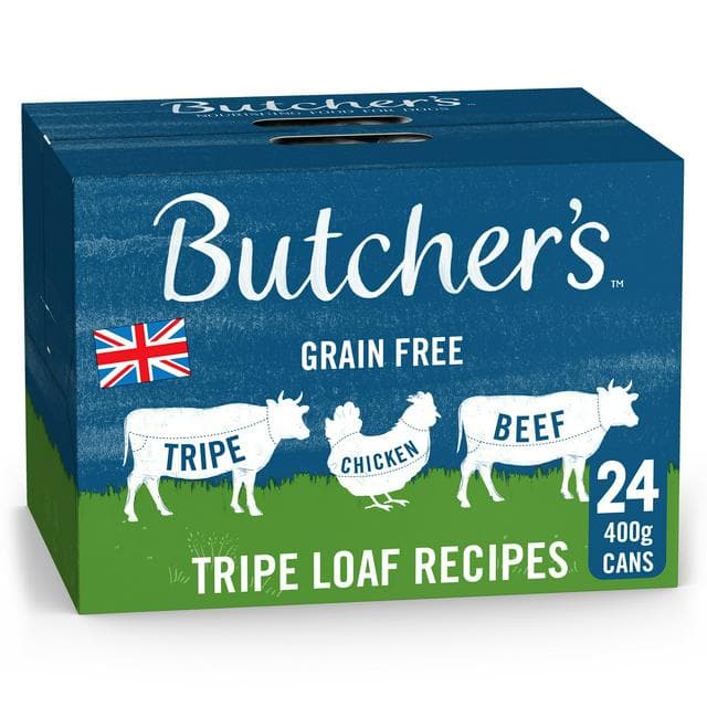 Butcher's Tripe Loaf Recipes Wet Dog Food Tins 24 x 400g - gallery image 1