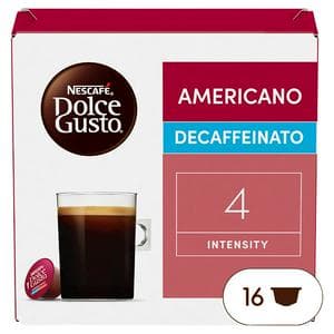 Nescafé Dolce Gusto 16 x Americano Decaffeinato Coffee Pods