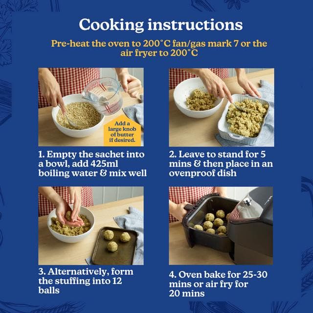 Paxo Sage & Onion Low Salt Stuffing Mix 170g - gallery image 5