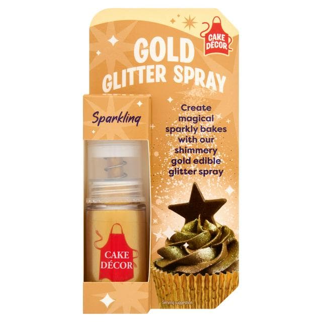 Cake Decor Gold Glitter Spray 4g - gallery image 1