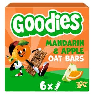 Goodies 6 x 23g Mandarin & Apple Multipack Kids Snack Oat Bars