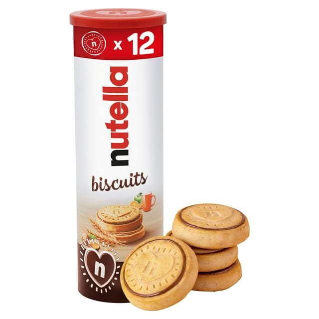 Nutella Chocolate & Hazelnut Biscuits x12 166g - gallery image 1