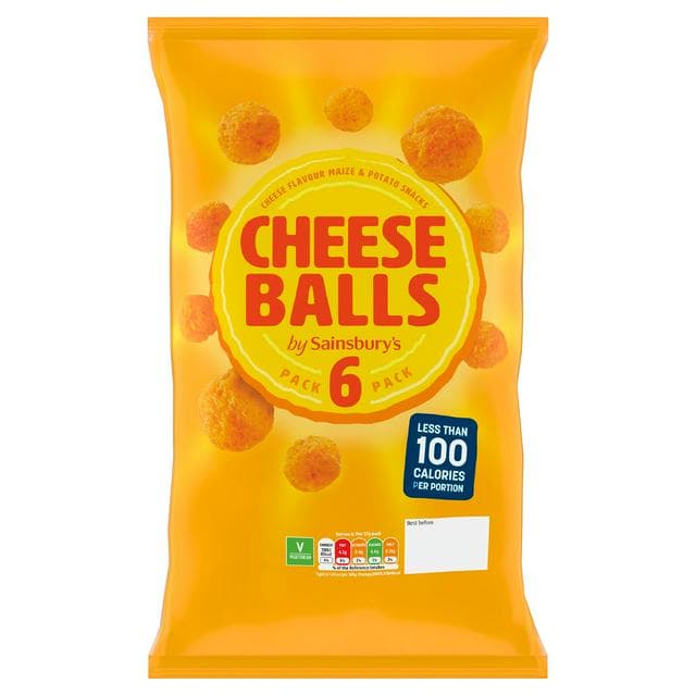 Sainsbury's Cheese Balls 6x17g - gallery image 1