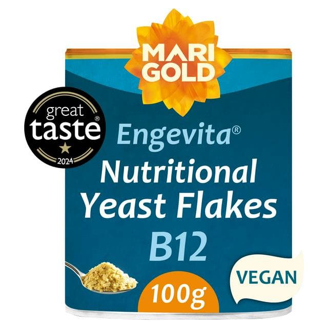 Marigold Health Foods Engevita B12 Nutritional Yeast Flakes 100g - gallery image 1