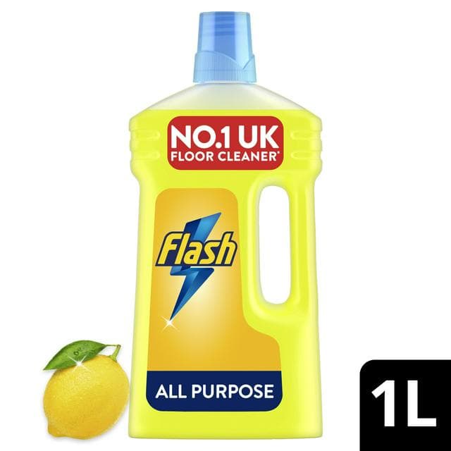 Flash Multipurpose Crisp Lemon Liquid Floor Cleaner 1L - gallery image 1