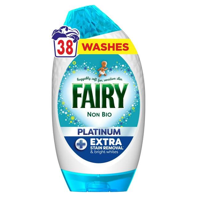 Fairy Non Bio Platinum Laundry Detergents Washing Gel 38 Washes - gallery image 1