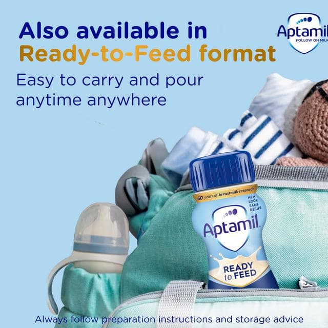 Aptamil 2 Follow On Baby Milk Formula Powder 6-12 Months Big Pack 1.2kg - gallery image 5