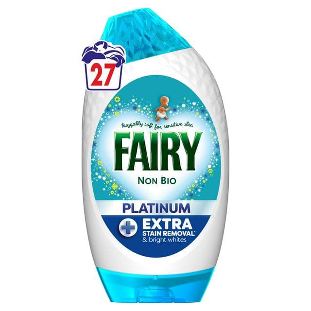 Fairy Non Bio Platinum laundry Detergents Washing Gel 27 Washes - gallery image 1