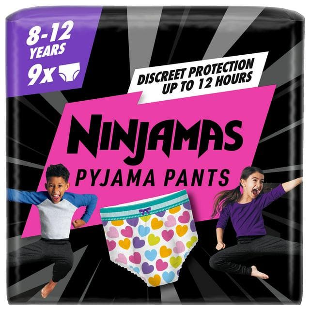 Pampers Ninjamas Pyjama Pants Girls 8-12 years x9 - gallery image 1