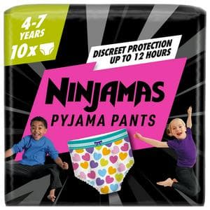 Pampers Ninjamas Pants Girls 4-7years x10