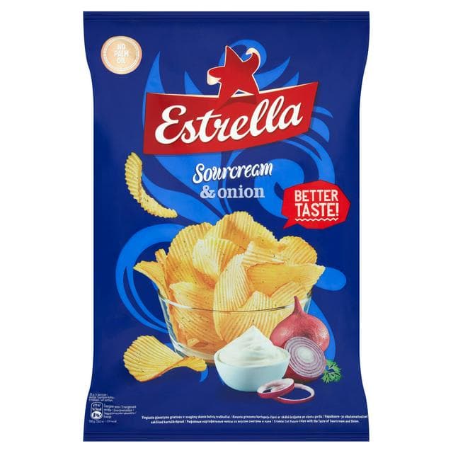Estrella Sourcream & Onion 130g - gallery image 1