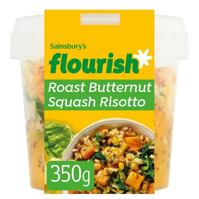 Sainsbury's Flourish Roast Butternut Squash Risotto 350g (Serves 1) - gallery image 1