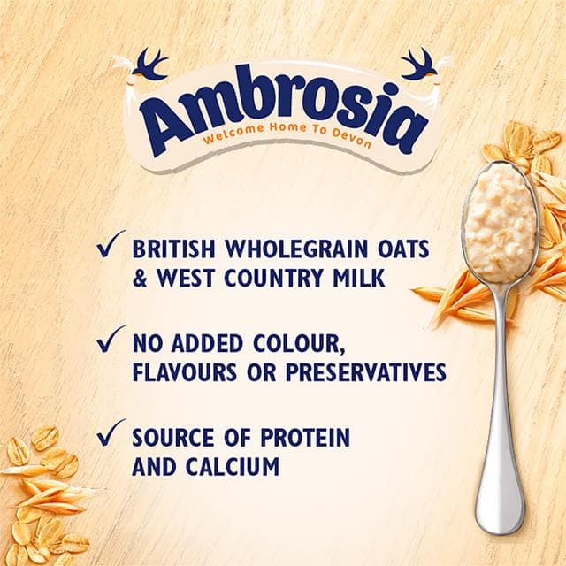 Ambrosia Ready to Eat Porridge Oat Cereal Pot Original 210g - gallery image 2