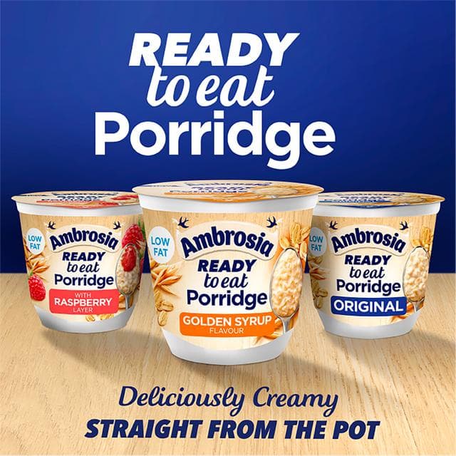 Ambrosia Ready to Eat Porridge Oat Cereal Pot Original 210g - gallery image 4