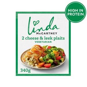 Linda McCartney's Vegetarian Cheese & Leek Plaits x2 340g