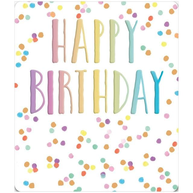 Sainsbury's Happy Birthday Card Rainbow Letters Greeting Card - gallery image 1